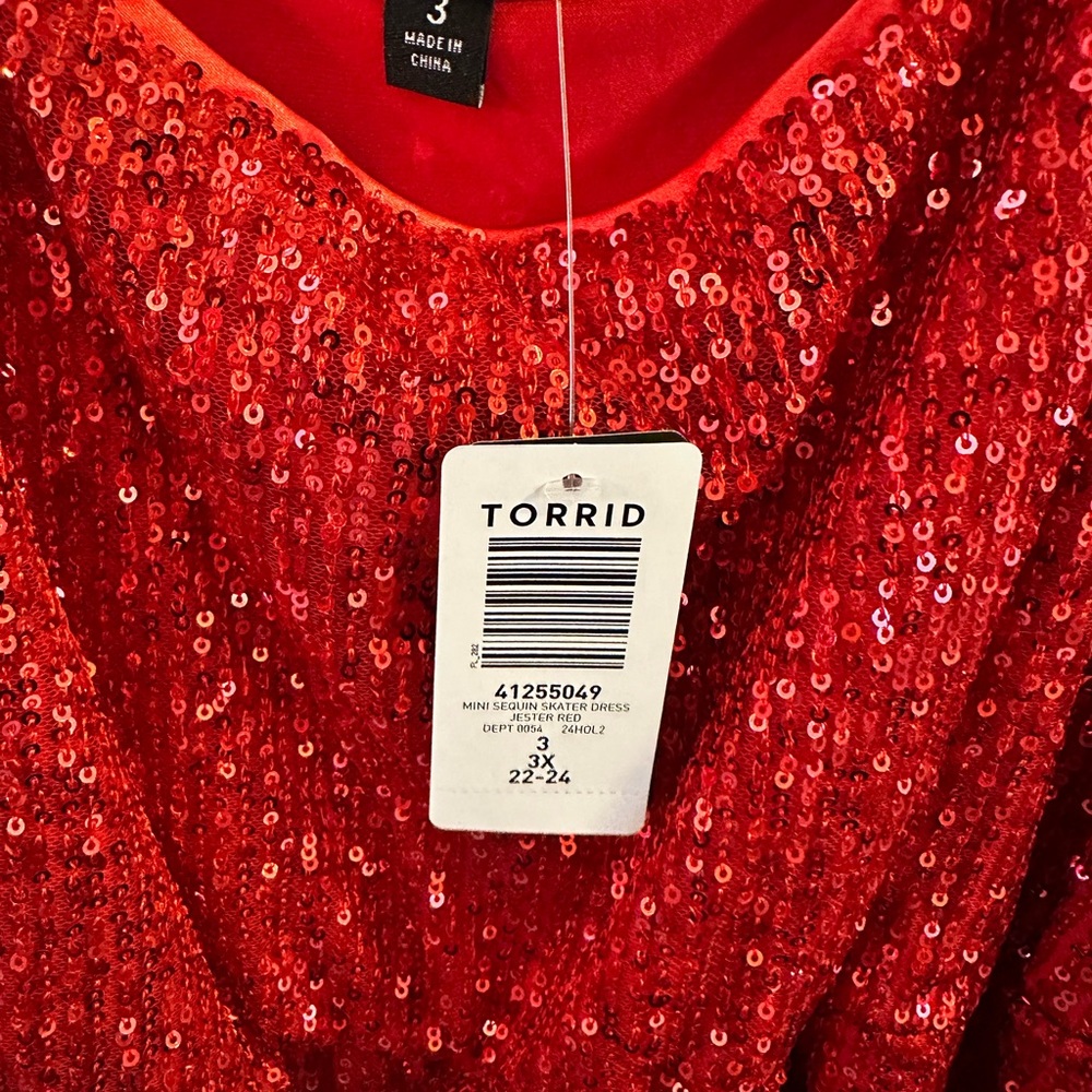 Torrid Sparkling Red Sequin Dress - Picture 2 of 3